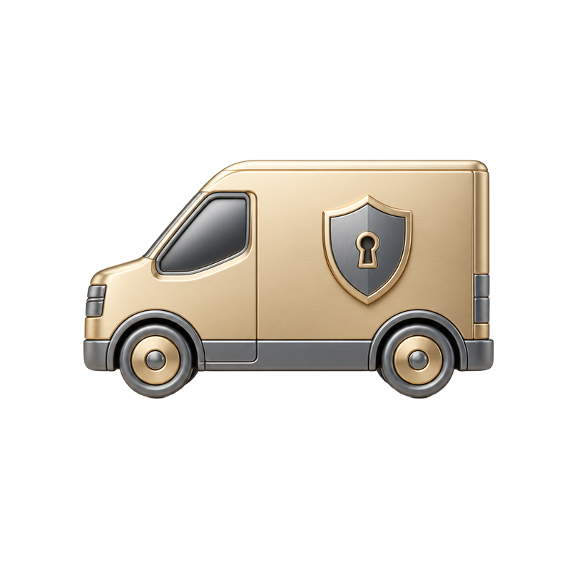 Insured delivery van